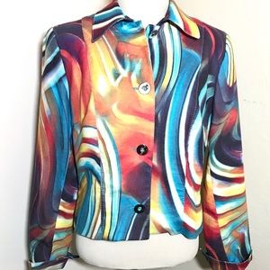 Alberto Makali Multicolor Blazer size 8